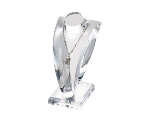 Acrylic Necklace Stand Clear Frost Acrylic Torso AR-1939