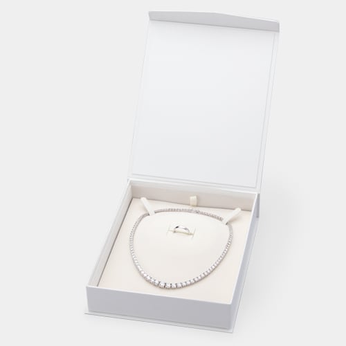 Box with magnet, pearl necklace/omega neck earring/ring set available, 10 pieces PB-013NER