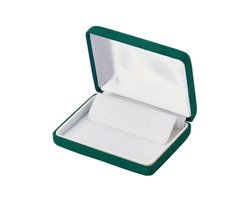 Earring case L size Green suede fabric JADE series 12 pieces AR-EC210SR