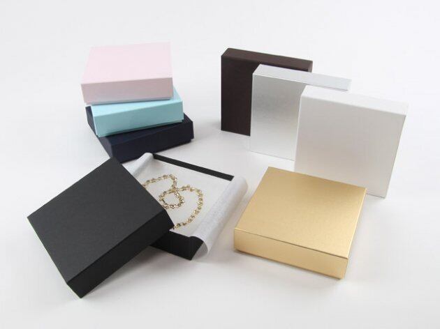 Accessory paper box, inner dimensions 120 x 120 x 35 mm, Mi-lid type free case, 12 pieces 7320-F