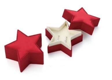 Star-shaped jewelry gift box for earrings, rings, and pendants, 6 pieces AR-GB-040