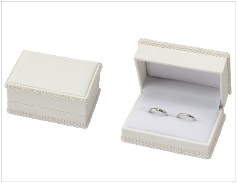 Wedding ring case bridal case for 2 rings 12 pieces AO-KR-204-B