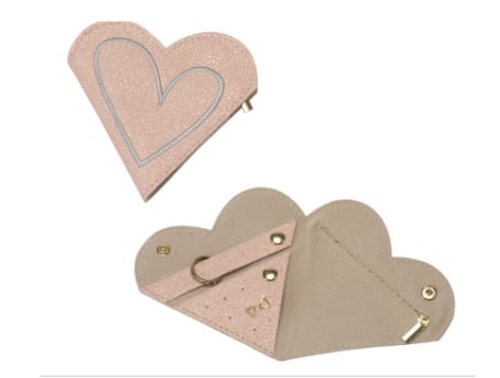 Heart-shaped jewelry pouch Jewelry storage pouch 10 pieces AO-TR-24