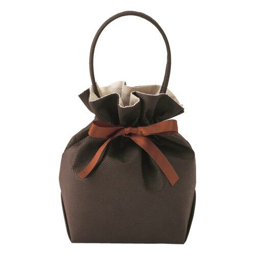 Ribbon bag M size non-woven bag with ribbon 50 pieces LP-044