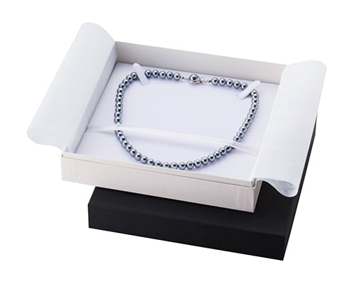 Omega neck choker paper box, deep box type with necklace mount, 10 pieces AR-N208