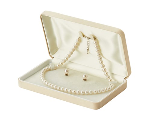 Pearl necklace case 2-piece/3-piece case Classic style PLAIN series 6 pieces AR-NY700CK