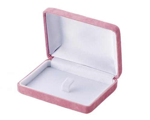 Brooch/tie case pink chamois series 12 pieces AR-TB210