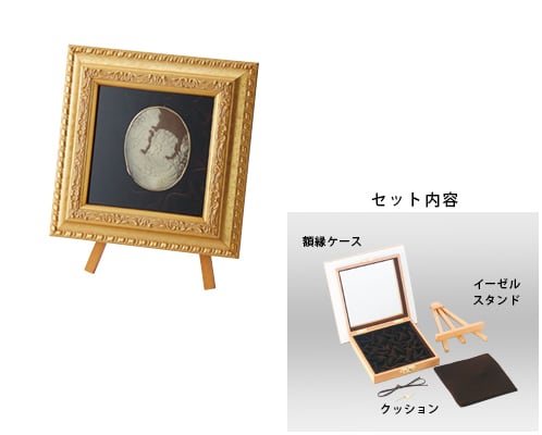 Brooch case S size with picture frame easel stand AR-B119