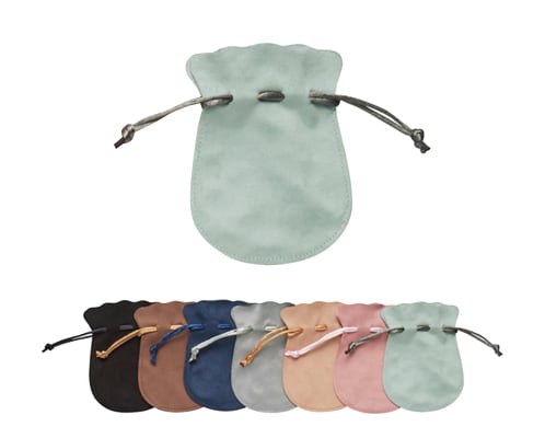 Drawstring pouch suede style L size new color 20 pieces AR-730