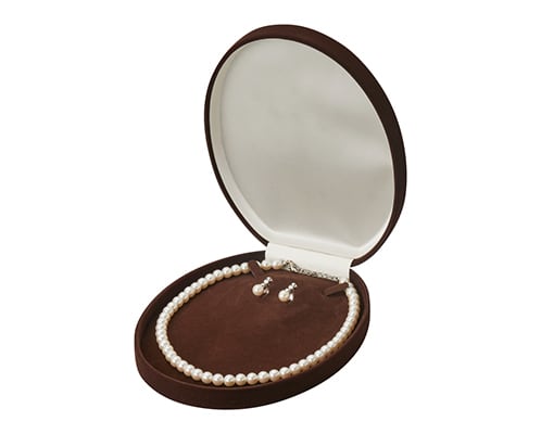 Oval pearl necklace case for NE 2 pieces Antique style Afine series 6 pieces AR-NEA360