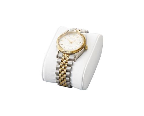 Watch cushion white synthetic leather AR-1969