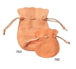 [Special price] Round drawstring pouch L size Orange Special price 50 pieces AR-763