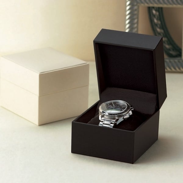 Watch/bracelet/bangle box with cushion Leather-like paper GT series 6 pieces GT-40-W