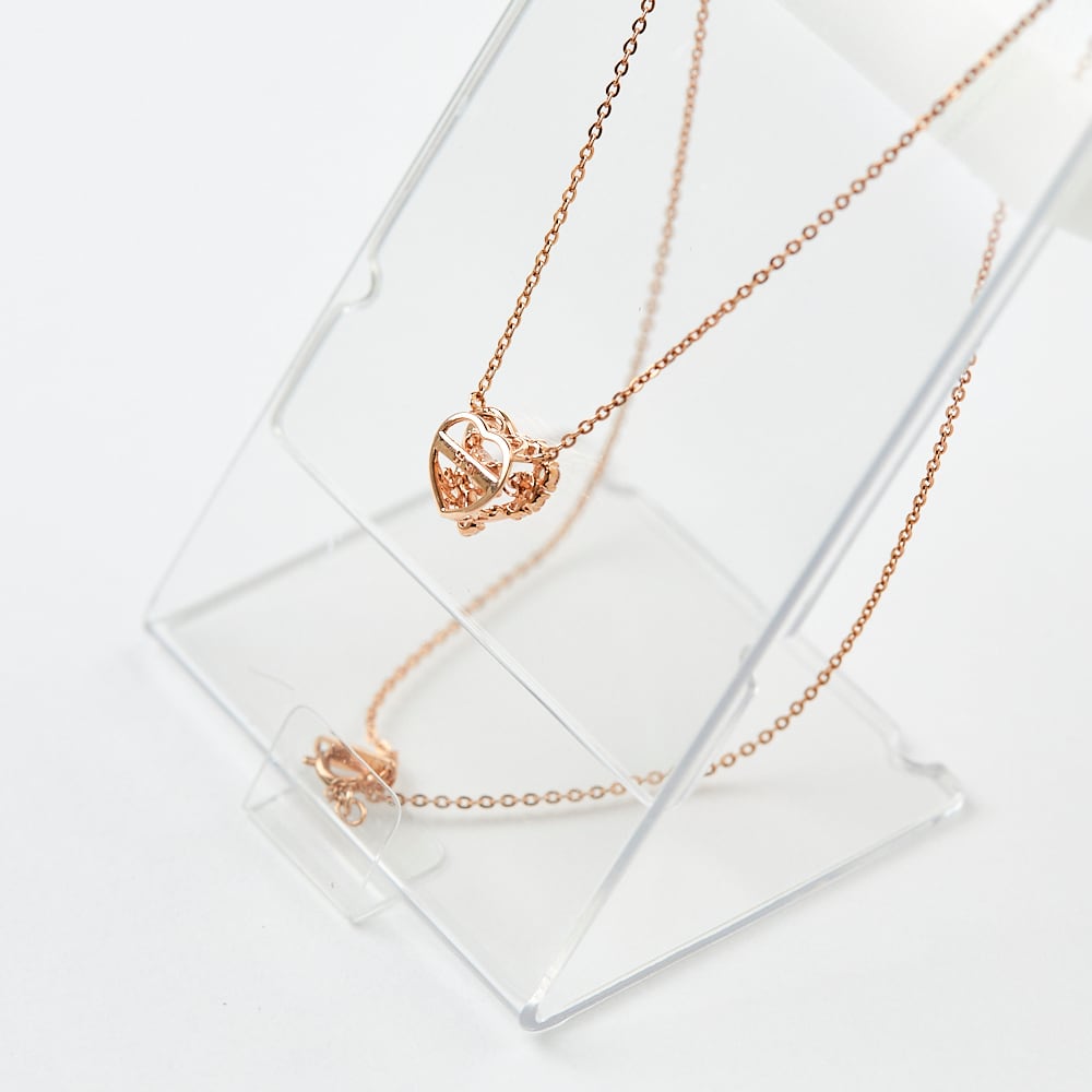 [Limited product special price] Pendant necklace stand transparent, available in pairs, 10 pieces PC-DP3