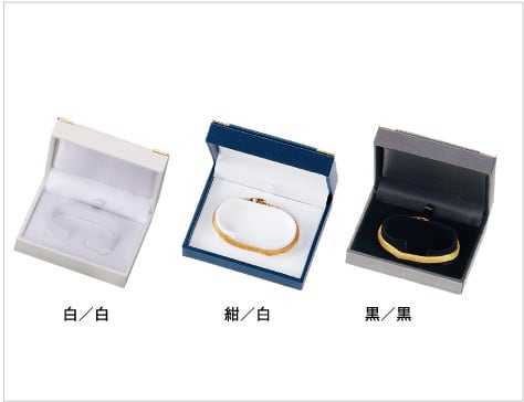 Bracelet/bangle case square type with corner metal fittings NOELLE COLLECTION 12 pieces AO-BL-203