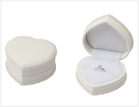 Heart-shaped ring case bridal ring case 12 pieces AO- KR-250-B