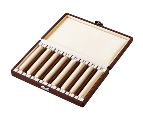 Storage case with 8 ring rods and partitions Ring stock case AR-538