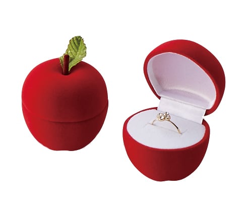 Gift box for rings and earrings Apple apple-shaped box 12 pieces AR-RE-323