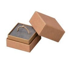 Spigot-type paper box for rings, earrings, and pendants, square S size, 20 pieces AR-REP233