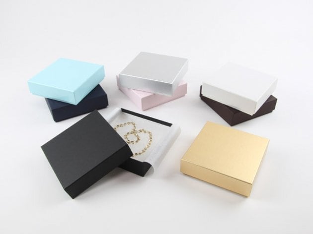 Accessory paper box, inner dimensions 97 x 83 x 29 mm, Mi-lid type free case, 12 pieces 7304-F