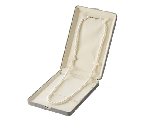 Pearl long necklace case chamois series 6 pieces AR-N600