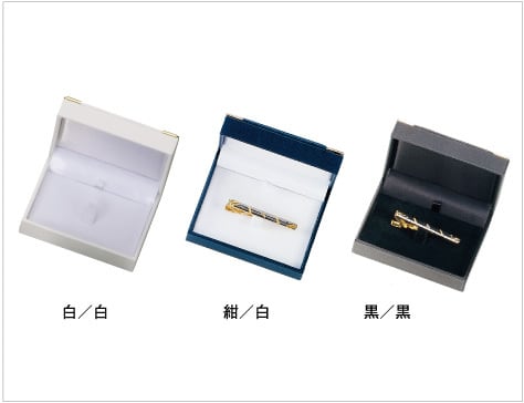 Brooch/tie case with square corner metal fittings NOELLE COLLECTION 12 pieces AO-TB-203