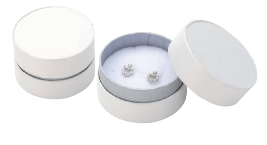 Circle-shaped accessory combination box, mount for earrings, rings, and necklaces, 20 pieces GB-070