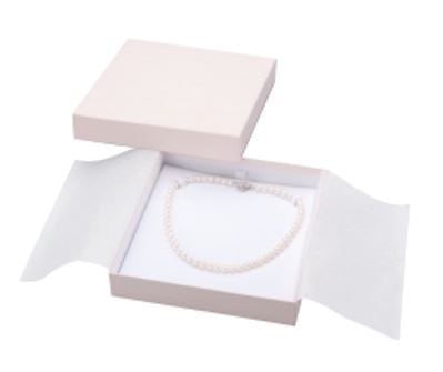 Accessory paper box cover type with mount for necklace and omega neck, 6 pieces PC-373-N