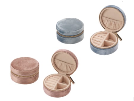 Mini round zipper box 5 pieces AO-JP-1002