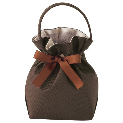 Ribbon bag S size non-woven bag with ribbon 50 pieces LP-0039