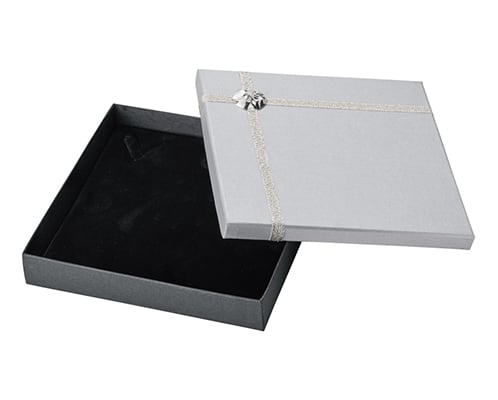 Necklace/omega neck paper box with gift ribbon/necklace mount, 10 pieces AR-N268