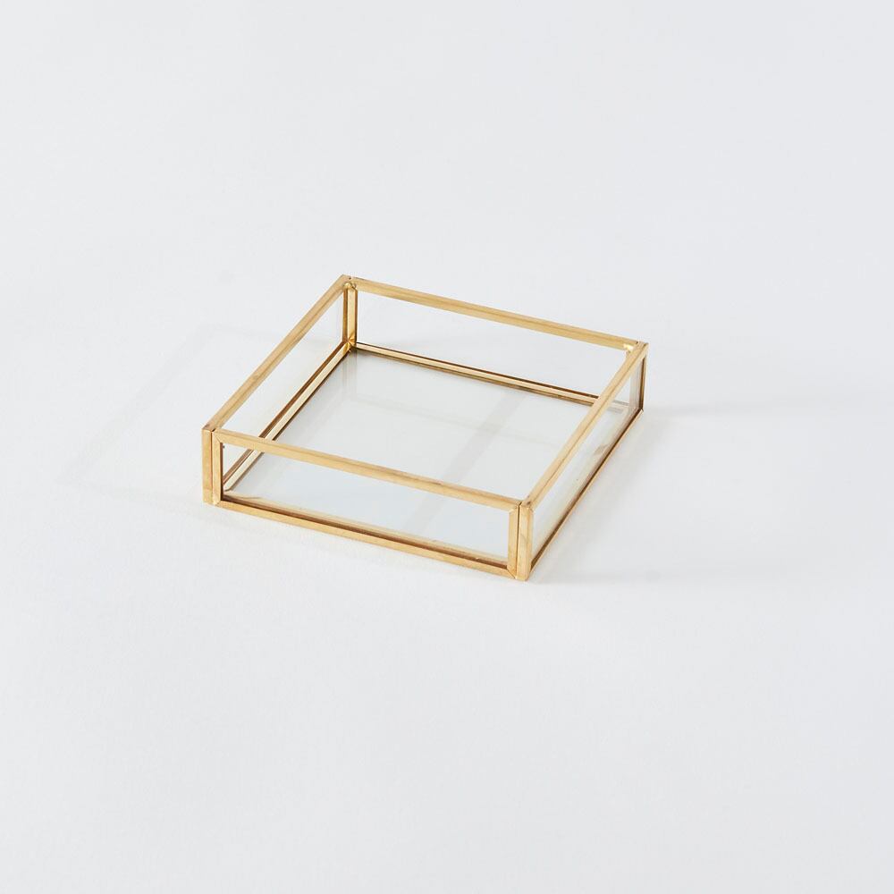 BRASS frame glass free case 1 piece unit SI-107975